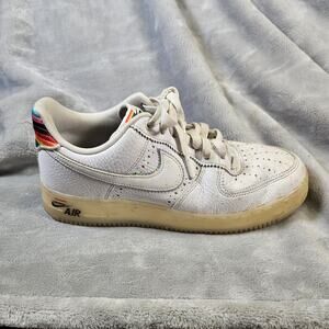 Nike Air Force 1 Low Be True Rainbow Mens 9 White CV0258-100